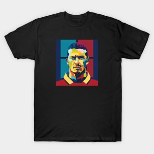 David Beckham In Wpap Pop Art  Style T-Shirt